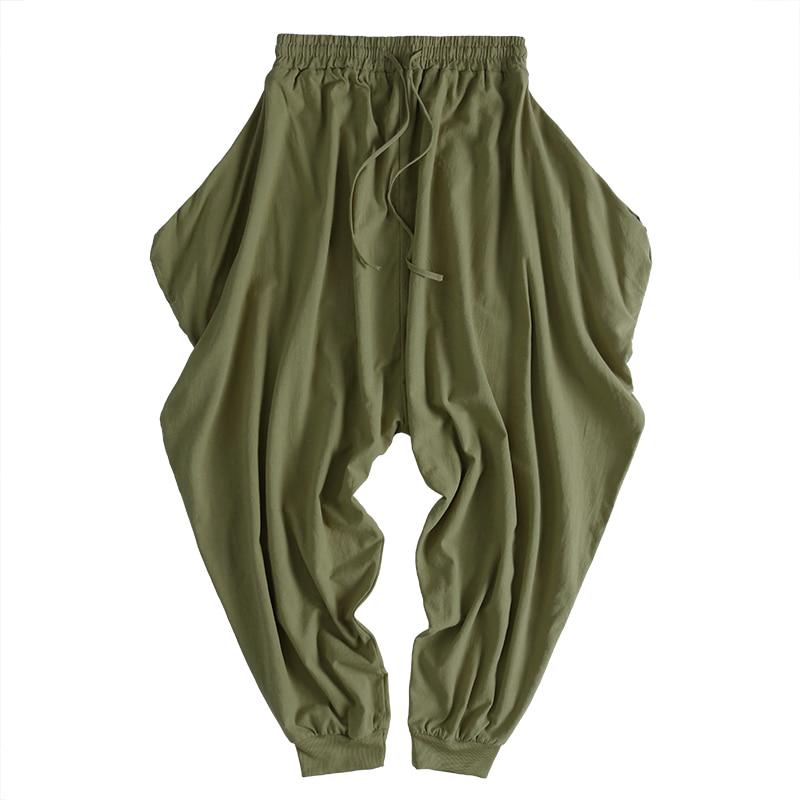 Buy Valentine Cotton Linen Harem Pants Mens Baggy Pants Japanese Style