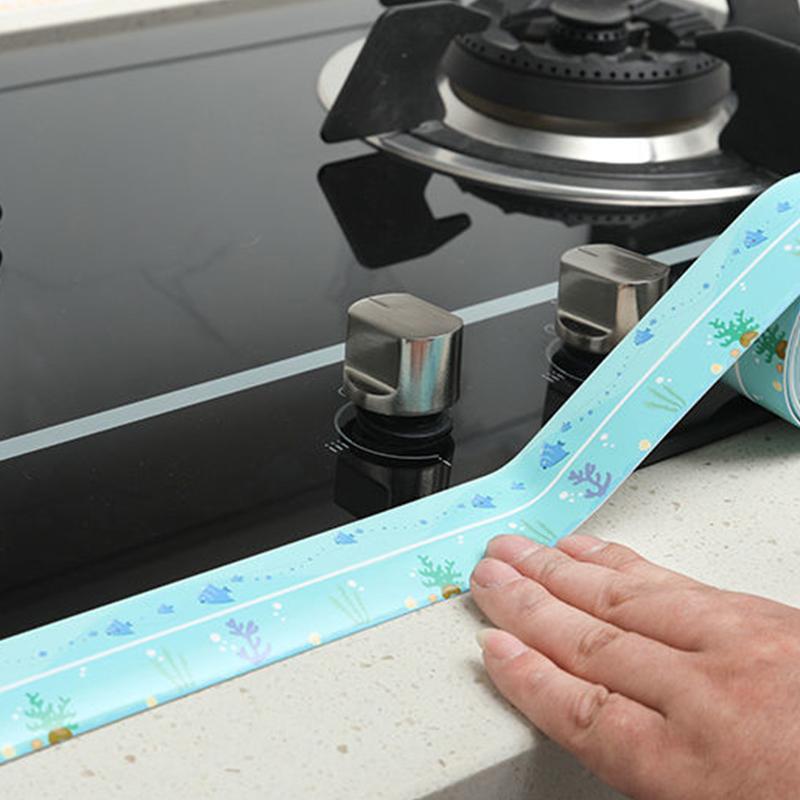 Buy Kitchen Sink Waterproof Sticker Antimold Waterproof Tape Bathroom Countertop Toilet Gap