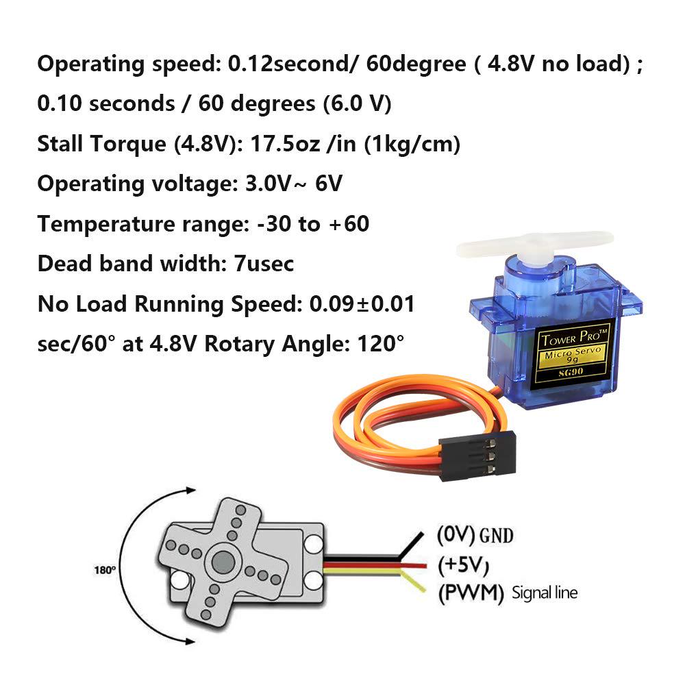 Cheap SG90 Micro Servo Motor 9g Servo Kit for RC Helicopter Airplane