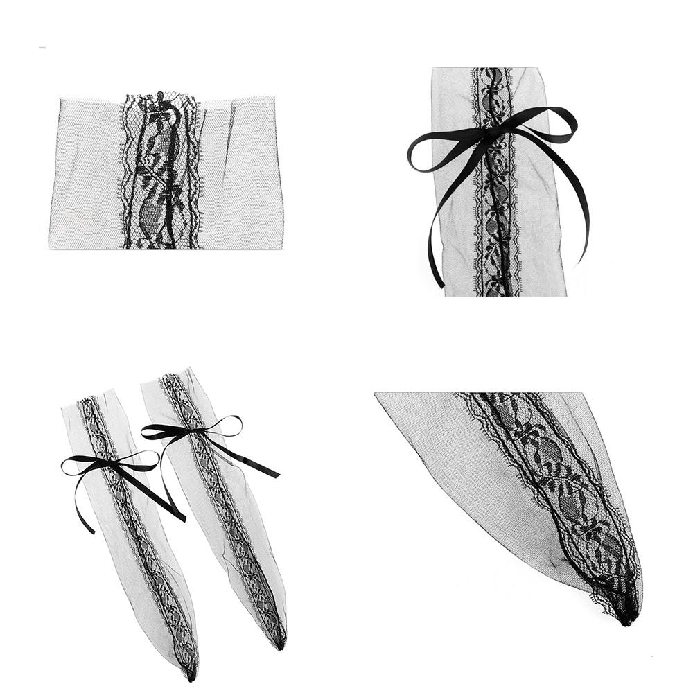 Buy Fashion Women Transparent Mesh Lace Socks Sexy Lolita Bundled Gauze