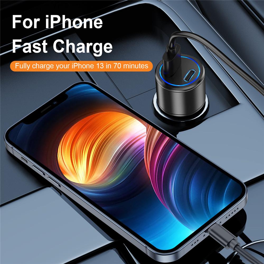 💰Köp billigt online USB C Car Charger For iphone 13 Quick Charge QC4.0