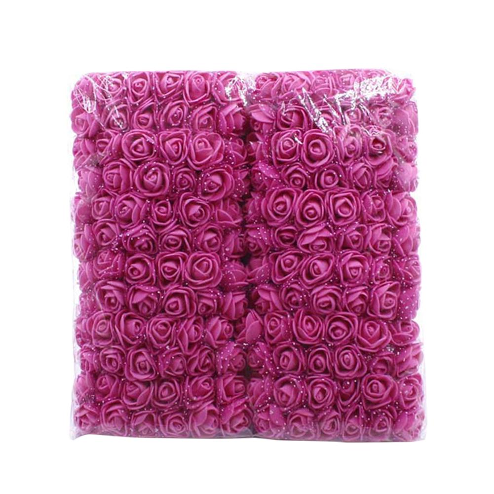 Buy 144pcs Artificial Flowers Mini Foam Roses with Stem Wedding Bouquet