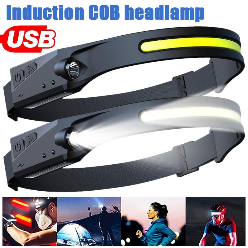 Buy Headlamp Flashlight,Rechargeable LED Headlamps 2 COB 230°Wide Beam