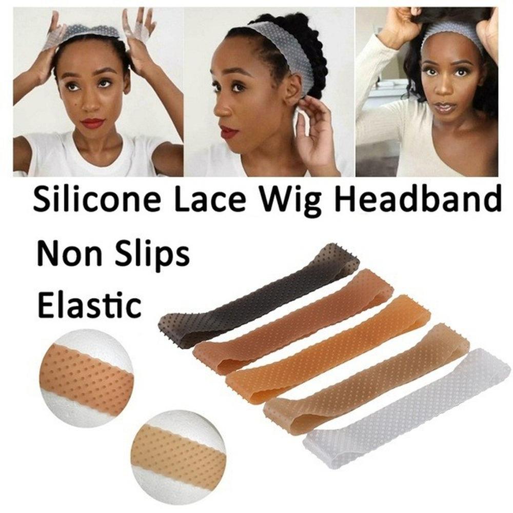 Buy New Silicone Headband Non Slip Wigs Hold Transparent Band Elastic
