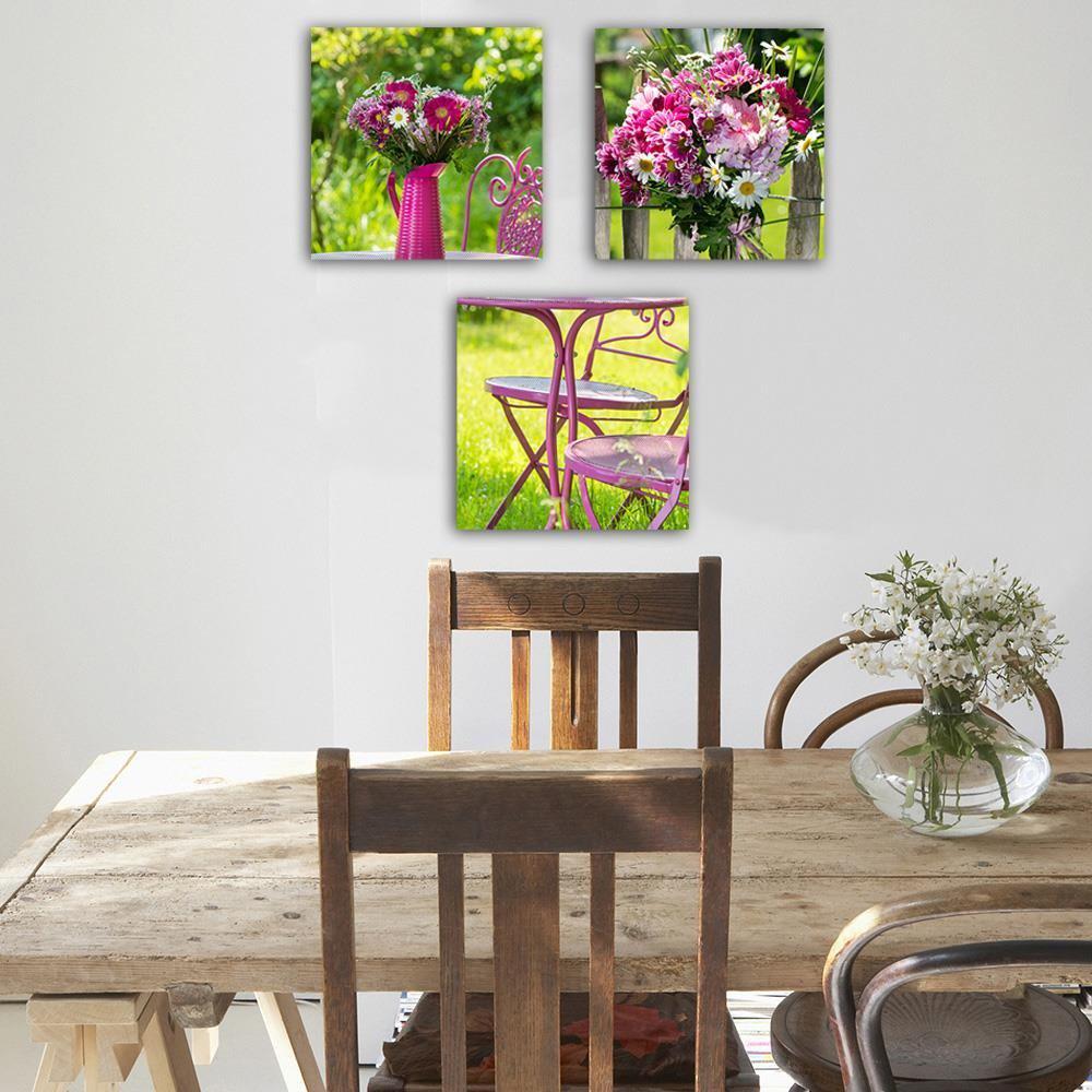 Buy Deco Panel Wall Art 3pc Triptych To the Salon of a Margaret at