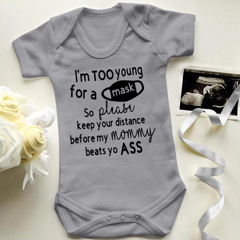 Cheap Social Distancing Baby Announcement Onesie Lockdown Baby Bodysuit