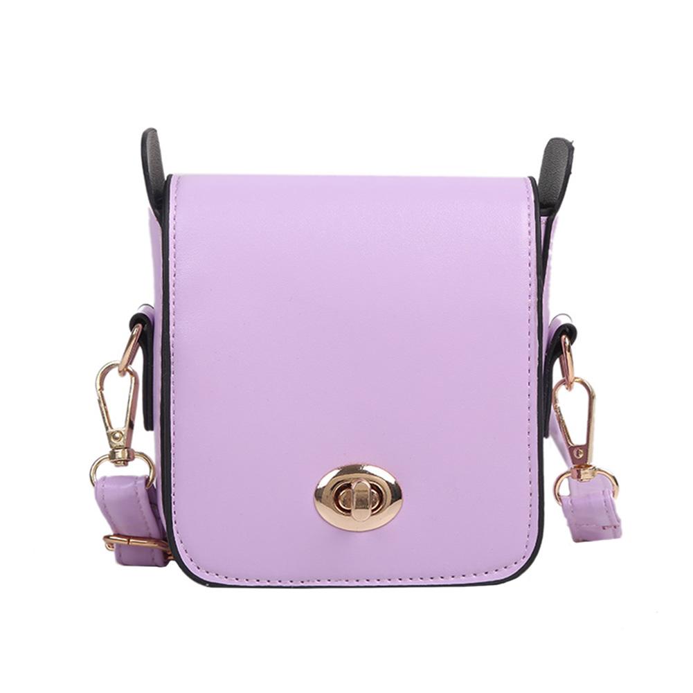 Buy Retro Women Pure Color Shoulder Crossbody Bag Ladies PU Leather