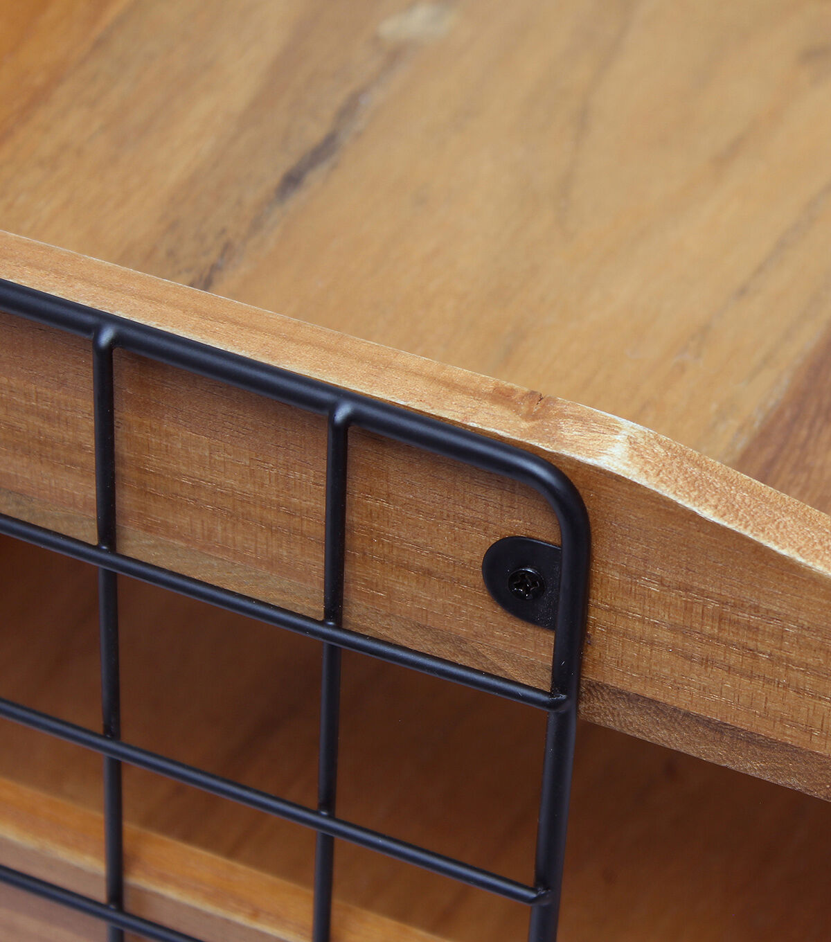 All The Rages Home Office Desk Organizer with 3 Shelves Natural Wood