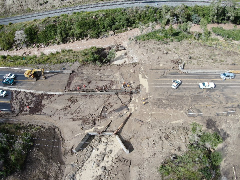US 6 in Price Canyon now open after flooding, mudslides washed out road
