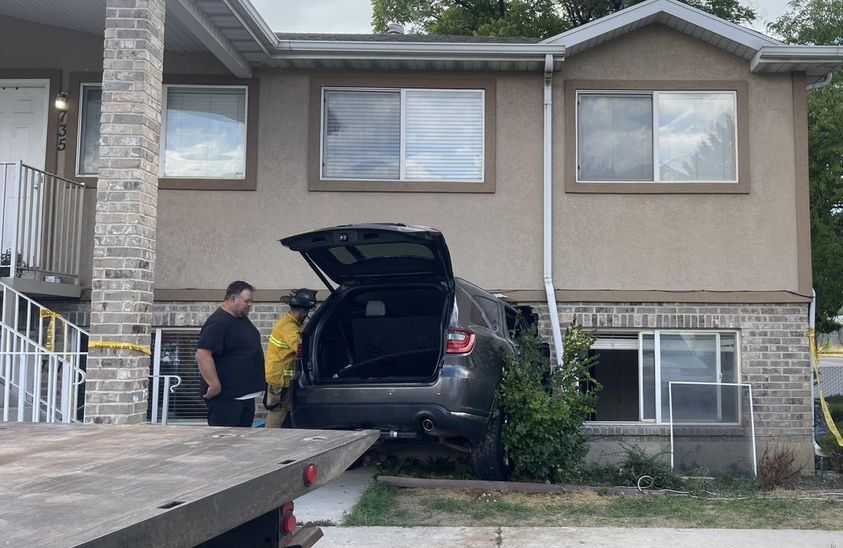 3 injured when SUV crashes into Provo apartment building