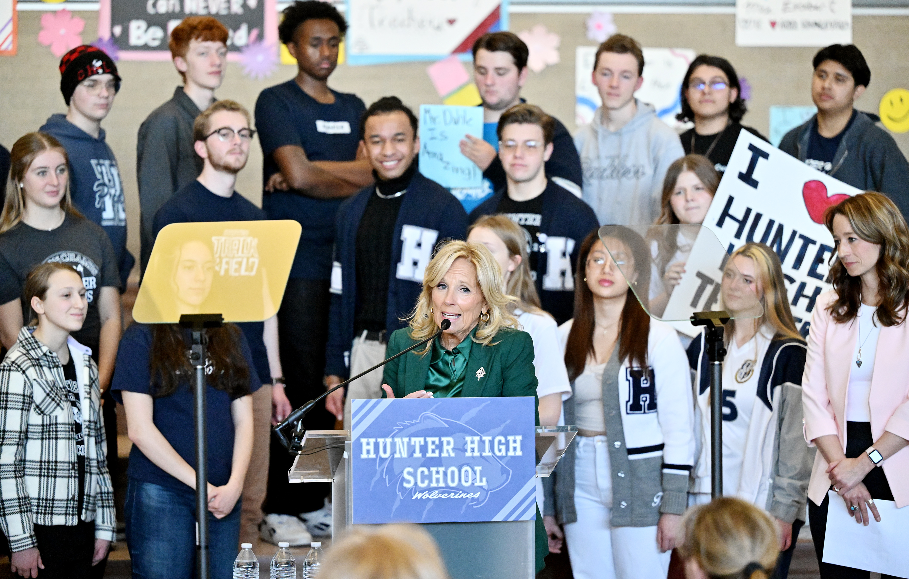 'Educating the future' Jill Biden celebrates teachers, raises campaign
