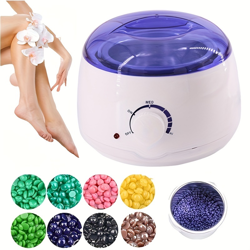 Blue Waxing Hair Removal Kit 200cc Wax Warmer Warmer Hair Temu