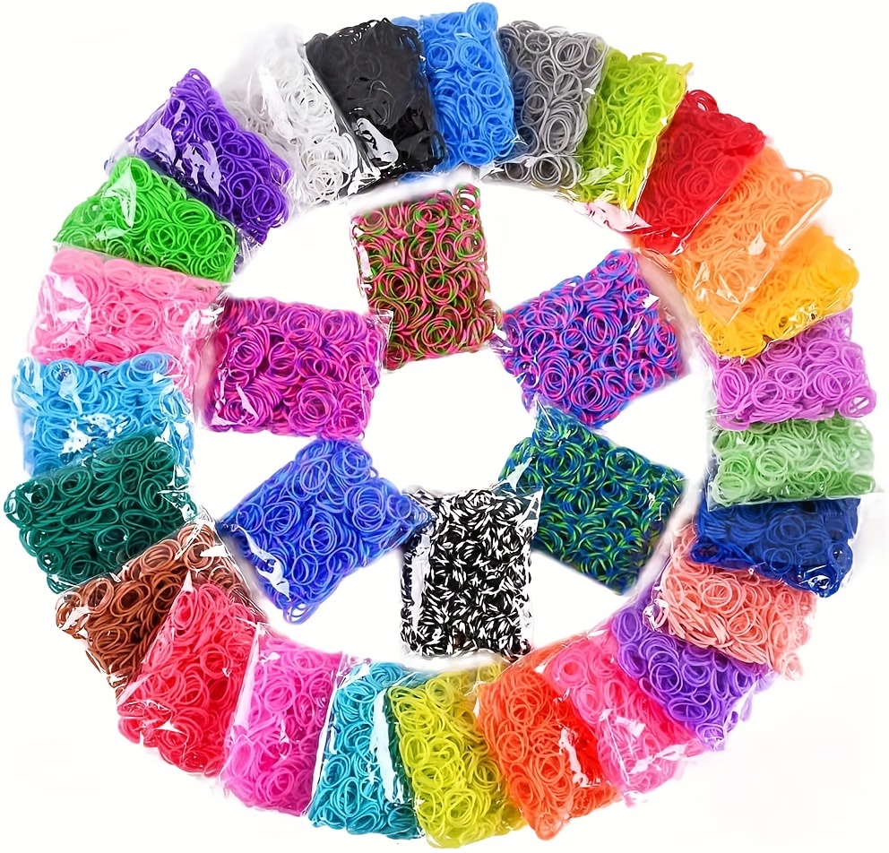 20 Styles Loom Rubber Bands Refill Kit 24 Clips 1 Hook Temu