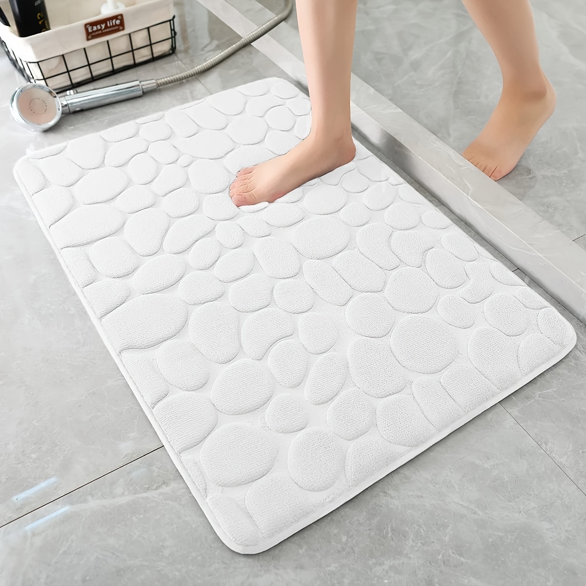 Bath Mats For Bathroom White Temu
