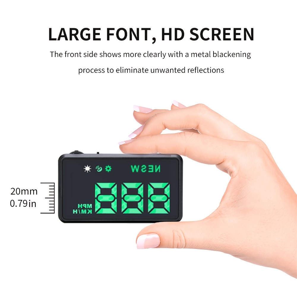 H1 Car Hud Windshield Projector Head Display Car Digital Temu