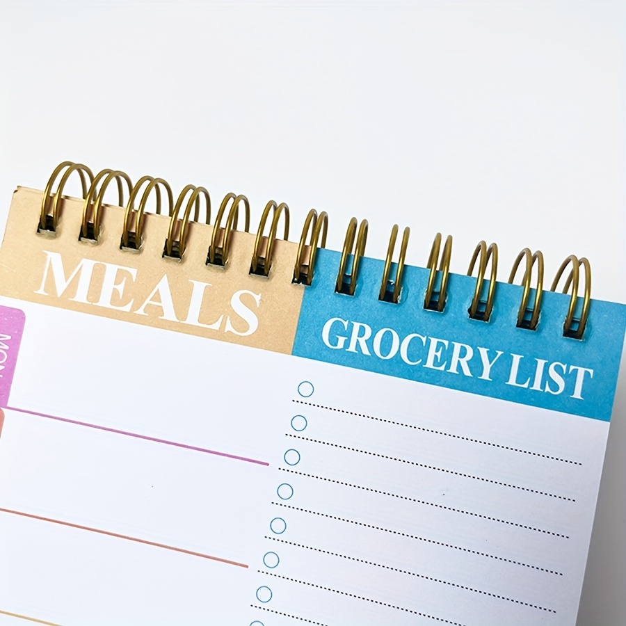 Meal Planner Pad 90 Pages Weekly Meal Planner Notepad Temu
