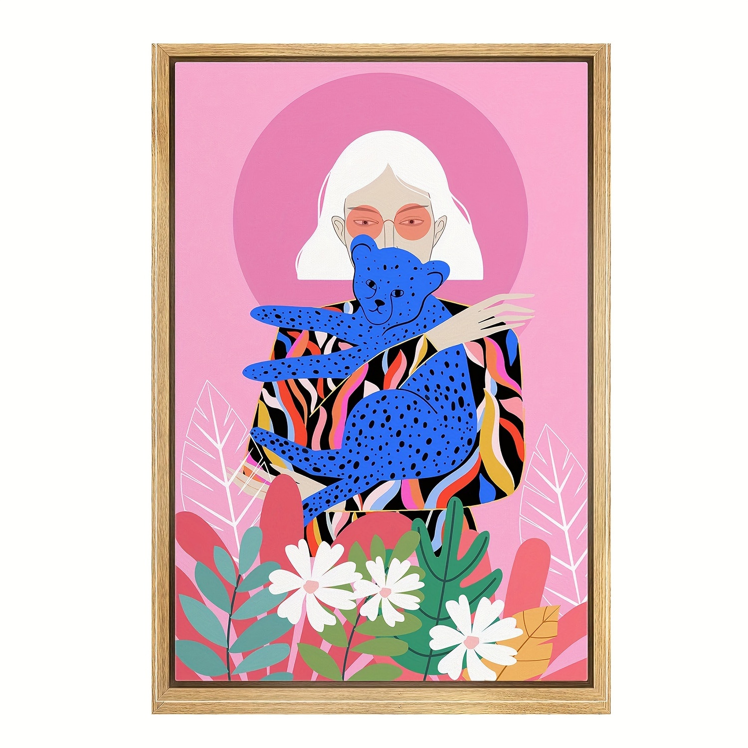 Canvas Print Wall Art Preppy Room Decor Baby Jungle Flower Temu Canada