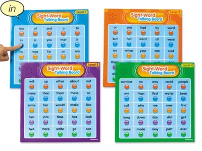 First 100 Sight-Words Talking Boards At Lakeshore Learning