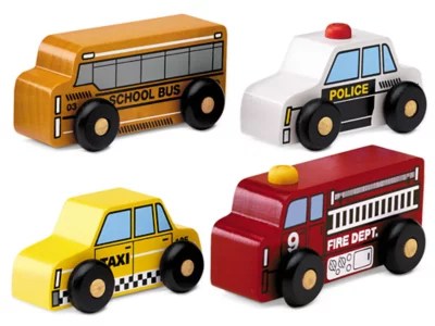 Block Play Vehicles Set of 4 at Lakeshore Learning