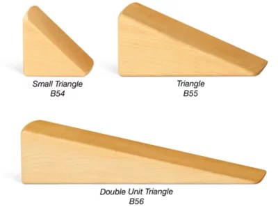 Hardwood Triangle Double Unit Block at Lakeshore Learning