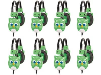 Whoo’s Listening Headphones - Set of 8 - Green at Lakeshore Learning