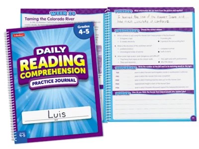 Reading Comprehension Daily Practice Journal Gr. 45 at Lakeshore