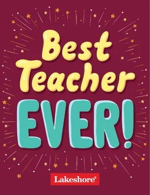 Best Teacher Ever! EGift Card at Lakeshore Learning