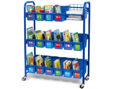 Leveled Library Mobile Storage Cart at Lakeshore Learning