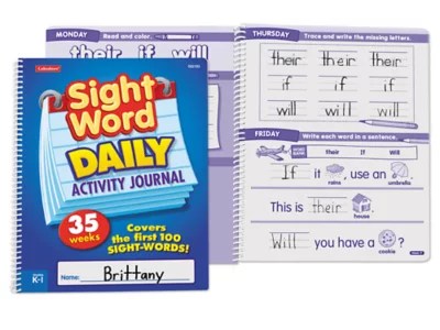 Sight-Word Daily Activity Journal at Lakeshore Learning