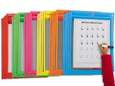 Reusable Write & Wipe Pocket Set of 30 at Lakeshore Learning