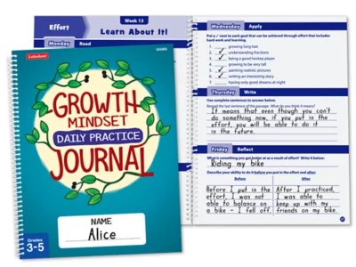 Growth Mindset Daily Practice Journal Gr. 35 at Lakeshore Learning