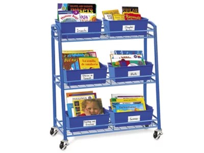 Books on Wheels Mobile Cart 6 Bins at Lakeshore Learning