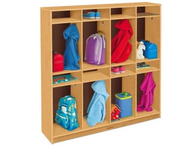 Classic Birch Individual Coat Lockers for 8 at Lakeshore Learning