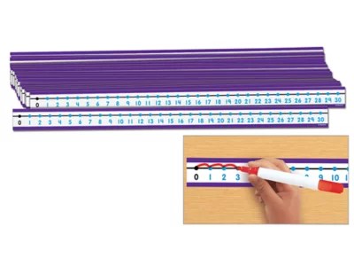 Write & Wipe Student Number Lines Set of 30 at Lakeshore Learning