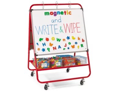 DoubleWide Teaching Easel with Locking Casters at Lakeshore Learning