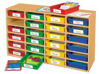 Classic Birch AllPurpose Classroom Storage Tray Center at Lakeshore Learning