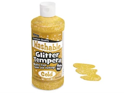Washable Glitter Tempera Paint Pint Gold at Lakeshore Learning