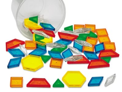 Translucent Pattern Blocks at Lakeshore Learning