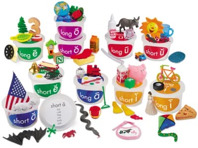 Vowel Teaching Tubs at Lakeshore Learning