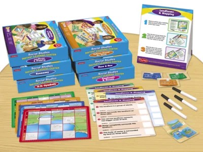 Social Studies Instant Learning Centers Complete Set at Lakeshore