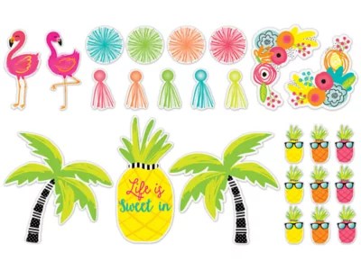Simply Stylish Tropical Bulletin Board Set at Lakeshore Learning