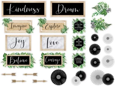 Simply Boho Motivational Bulletin Board Set at Lakeshore Learning