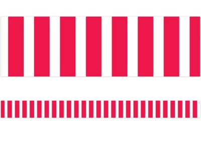 Poppy Red Bold Striped Border at Lakeshore Learning
