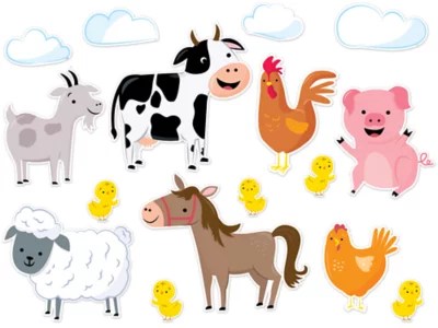 Farm Friends Jumbo Animal Bulletin Board Set at Lakeshore Learning