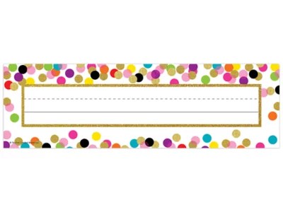 Confetti Nameplates at Lakeshore Learning