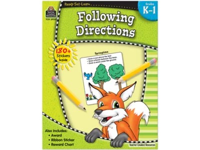 Following Directions Workbook at Lakeshore Learning
