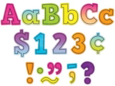 Brights 4Ever 4" PunchOut Letters at Lakeshore Learning