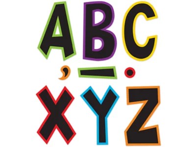 Electric Bright 7" PunchOut Letters at Lakeshore Learning
