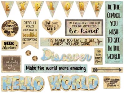 Travel the Map! Motivational Bulletin Board Set at Lakeshore Learning