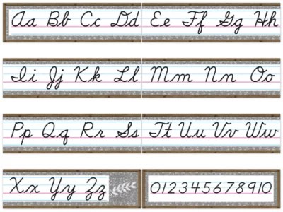 Branded Home Sweet Classroom Cursive Bulletin Board Set